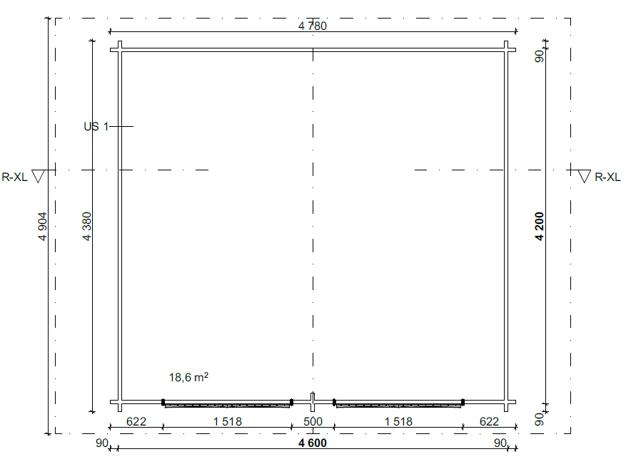 HIRSILATO R-XL (20M²) RAKOMALLINEN PIHAVARASTO
