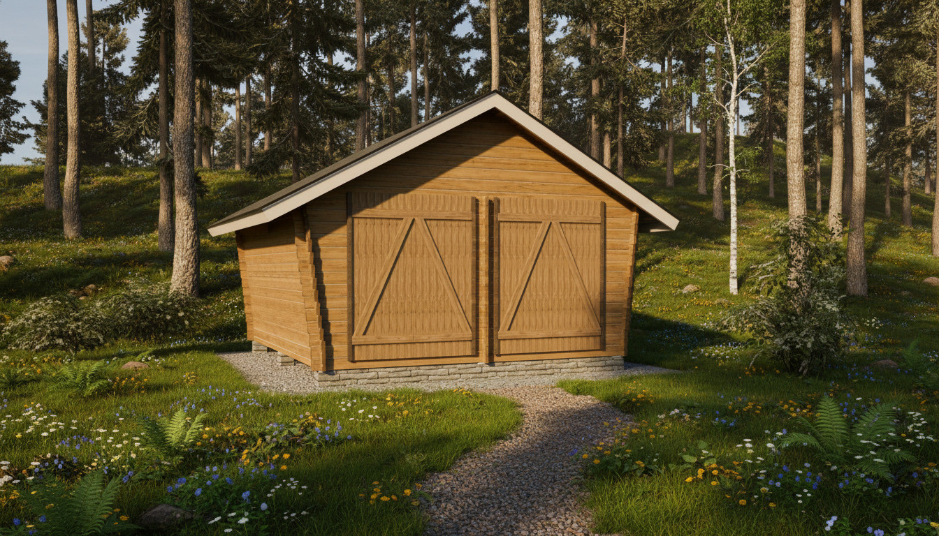 LP GARDEN U-L (16 M²) VINOUMPISEINÄINEN PIHAVARASTO