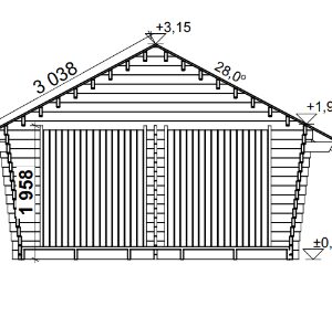 LP GARDEN U-L (16 M²) VINOUMPISEINÄINEN PIHAVARASTO