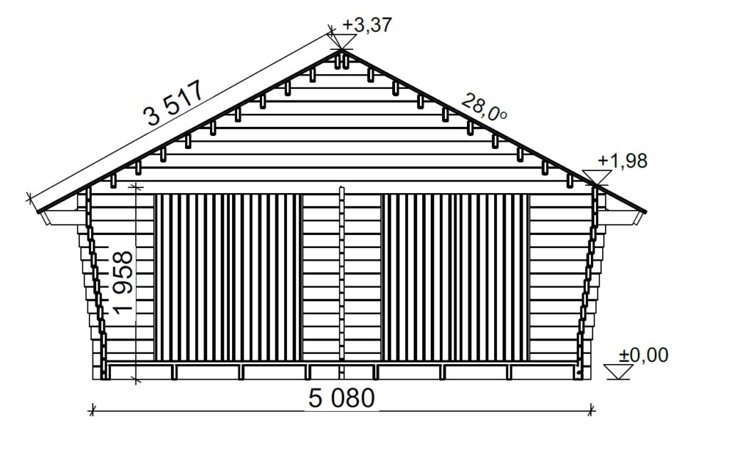 LP GARDEN U-XXL (25 M²) VINOUMPISEINÄINEN PIHAVARASTO