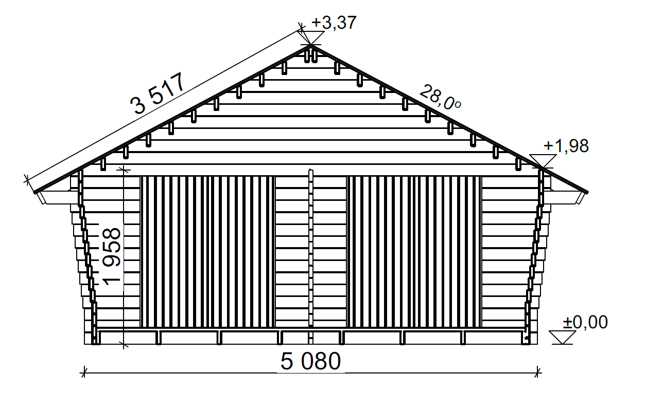 LP GARDEN U-XXL (25 M²) VINOUMPISEINÄINEN PIHAVARASTO