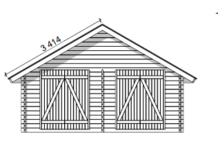 LP GARDEN S-XXL (25 M²) SUORASEINÄINEN PIHAVARASTO