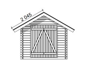 LP GARDEN S-S (6,7 M²) SUORASEINÄINEN PIHAVARASTO