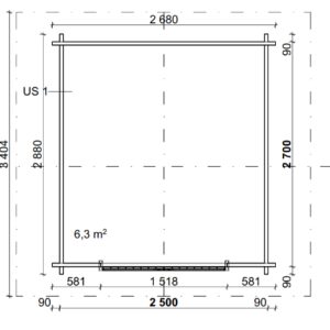 LP GARDEN S-S (6,7 M²) SUORASEINÄINEN PIHAVARASTO