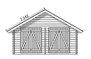 LP GARDEN S-XL (20 M²) SUORASEINÄINEN PIHAVARASTO