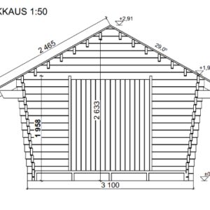 LP GARDEN U-M (10,5 M²) VINOUMPISEINÄINEN PIHAVARASTO