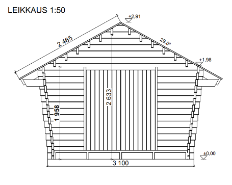 LP GARDEN U-M (10,5 M²) VINOUMPISEINÄINEN PIHAVARASTO