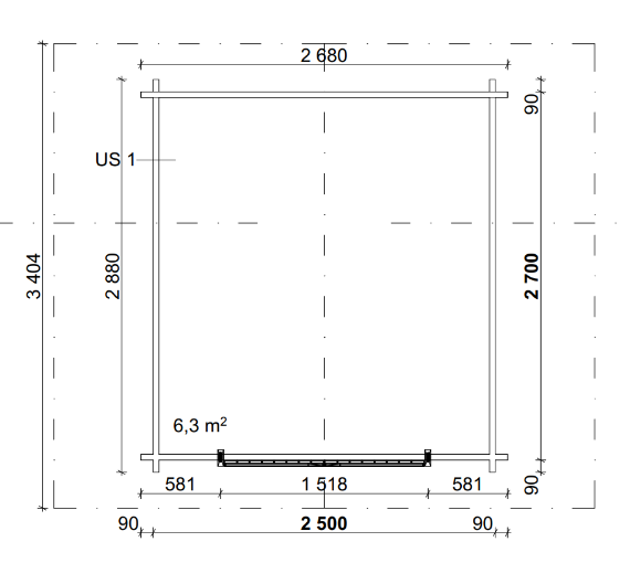 LP GARDEN U-S (6,3 M²) VINOUMPISEINÄINEN PIHAVARASTO