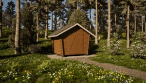 LP GARDEN U-S (6,3 M²) VINOUMPISEINÄINEN PIHAVARASTO