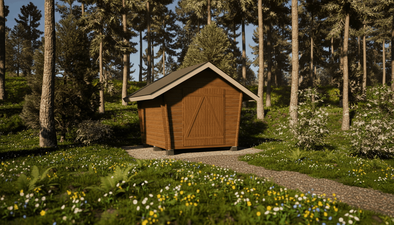 LP GARDEN U-S (6,3 M²) VINOUMPISEINÄINEN PIHAVARASTO