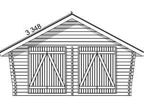 LP GARDEN U-XL (19,3 M²) VINOUMPISEINÄINEN PIHAVARASTO
