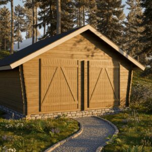 LP GARDEN U-XL (19,3 M²) VINOUMPISEINÄINEN PIHAVARASTO