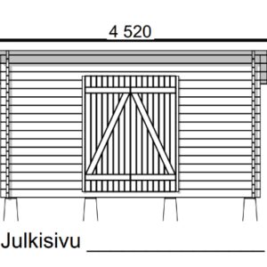 HIRSILATO P-S (8M²) PULPETTIKATTO PIHAVARASTO
