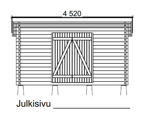 HIRSILATO P-S (8M²) PULPETTIKATTO PIHAVARASTO
