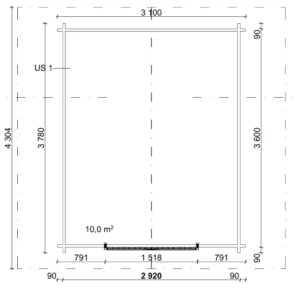 HIRSILATO R-M (10M²) RAKOMALLINEN PIHAVARASTO