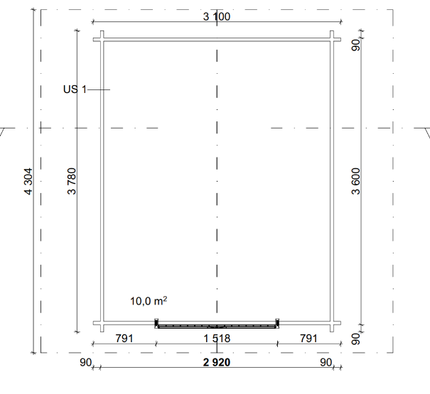 HIRSILATO R-M (10M²) RAKOMALLINEN PIHAVARASTO