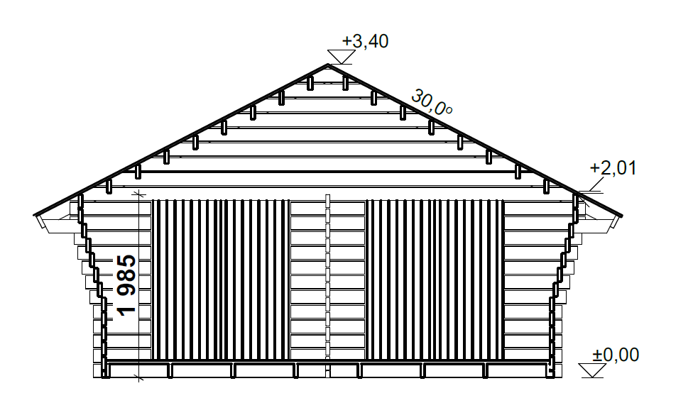 HIRSILATO R-XXL (25M²) RAKOMALLINEN PIHAVARASTO