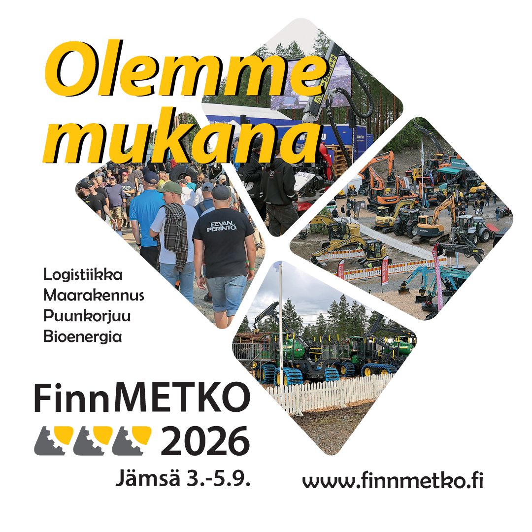 Puuvirrat Oy mukana FinnMETKO 2026 -messuilla osastolla 151 jossa esillä puuliitereitä, klapitarvikkeita ja takkatarvikkeita